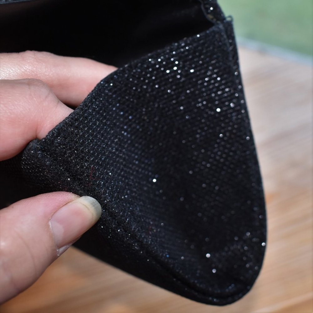 Vintage Gunne Sax Black Convertible Clutch - Picture 7 of 10